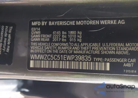 2014 Mini Countryman Cooper S from USA, damaged, VIN WMWZC5C51EWP39835